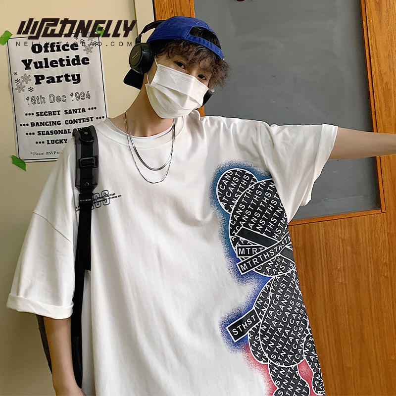 เสื้อยืดคอกลม ผู้ชาย เสื้อยืดผู้ชายเกาหลี เสื้อยืดเกาหลี แบรนด์ NELLY