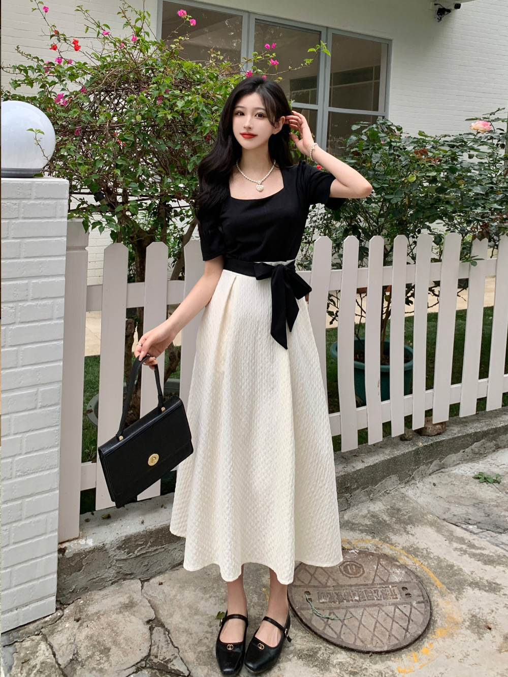 เดรสแขนสั้น มีไซส์ L-4XLอก 38-47 นิ้ว ใส่ได้ทั้งสาวหุ่นดีน่ารักจนถึงสาวอวบพลัสไซส์ จัดส่งฟรี! ทักแชทสั่งซื้อ