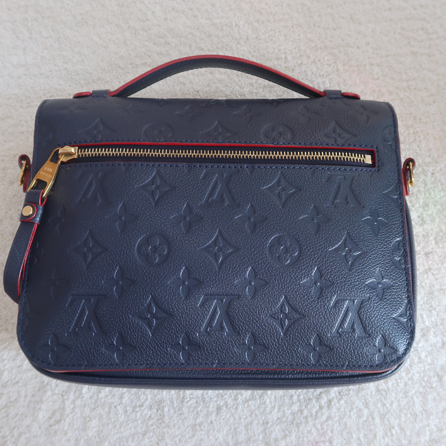 Louis Vuitton Blue Monogram Empreinte Metis Pochette