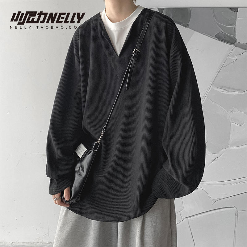 เสื้อยืดคอกลม ผู้ชาย เสื้อยืดผู้ชายเกาหลี เสื้อยืดเกาหลี แบรนด์ NELLY