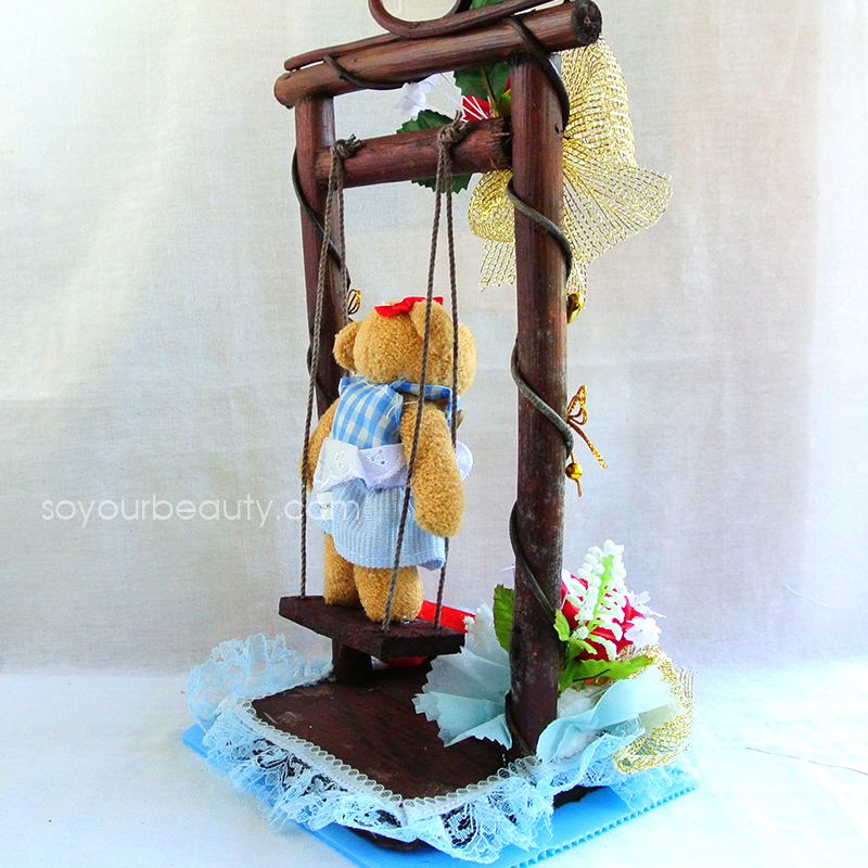 ของขวัญวันวาเลนไทน์ตุ๊กตาหมีชิงช้า I LOVE YOU