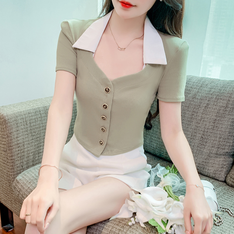 เสื้อผ้าวัยรุ่นเกาหลี เสื้อยืดวัยรุ่นผู้หญิง มีขนาด S M L XL