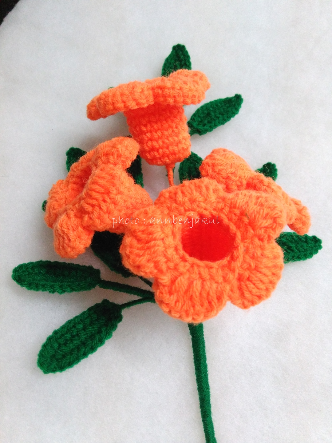 บานบุรีถัก สีส้ม