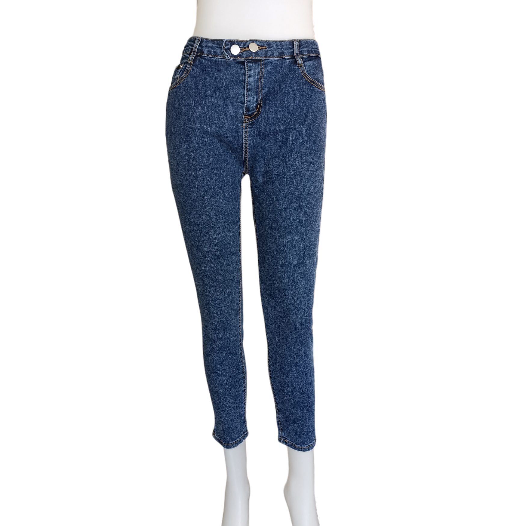Jeans339 กางเกงยีนส์ขายาวทรงเดฟเอวสูงสียีนส์เข้ม ผ้ายีนส์แท้ยีนส์ฟอกยืดนิ่ม แฟชั่นนำเข้าเกรดพรีเมียม ผ้านุ่มน่าใส่ทรงสวยงานดี แมทช์กับอะไรก็เข้า