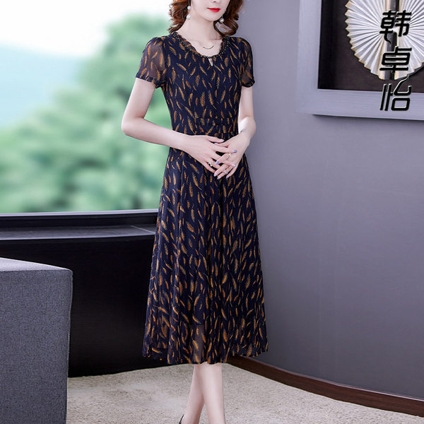เดรสวัยผู้ใหญ่40-60ปี เดรสคุณแม่ ชุดเดรสทำงานวัยผู้ใหญ่ แบรนด์ MAMA DRESS