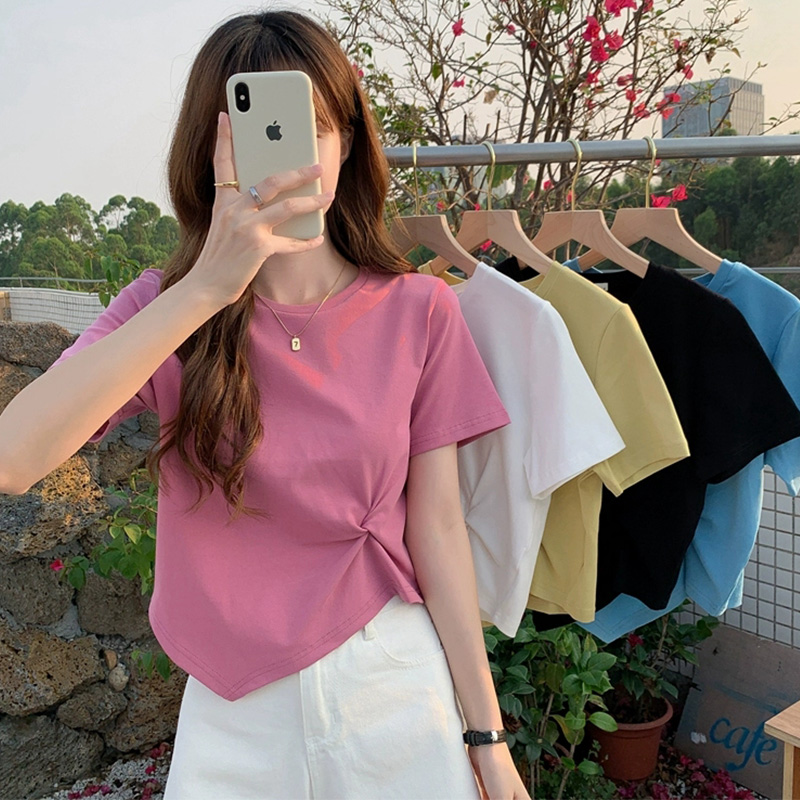 เสื้อผ้าวัยรุ่นเกาหลี เสื้อยืดวัยรุ่นผู้หญิง มีขนาด S M L XL