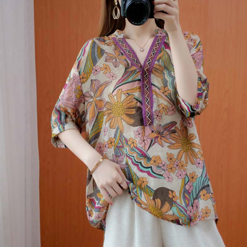 เสื้อลินิน เสื้อผ้าฝ้ายลินิน เสื้อเชิ้ตผ้าลินิน