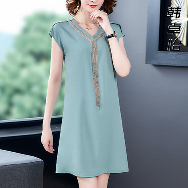 เดรสวัยผู้ใหญ่40-60ปี เดรสคุณแม่ ชุดเดรสทำงานวัยผู้ใหญ่ แบรนด์ MAMA DRESS