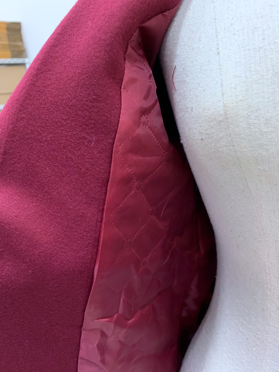 S-4XL เสื้อโค้ทกันหนาว สไตล์เกาหลี ทรงเรียบง่าย ทรงยาว ผ้าวูลผสมบุซับในกันลม พร้อมส่ง สีแดงเข้ม