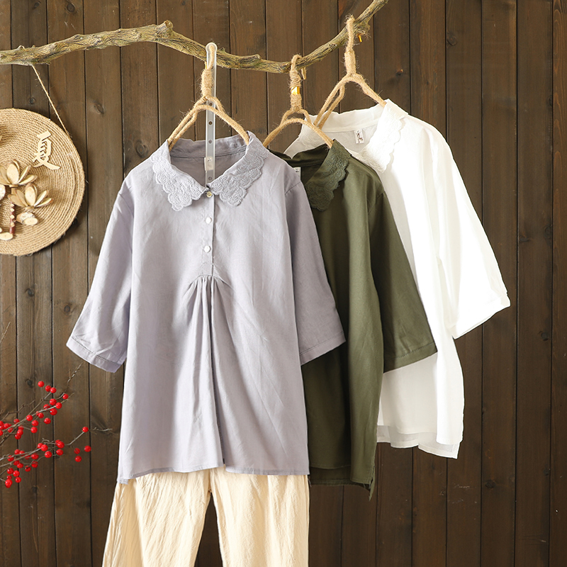 เสื้อลินิน เสื้อผ้าฝ้ายลินิน เสื้อเชิ้ตผ้าลินิน