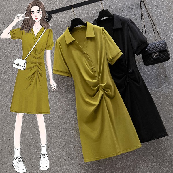 เดรสคนอ้วน เดรสสาวอวบ ชุดเดรสคนอ้วนวัยรุ่น BY PLUS SIZE Girl