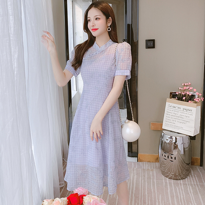 ชุดเดรสสั้น ชุดเดรสสั้นลายดอก ชุดเดรสสั้นวัยรุ่น By Meiyi women's clothing