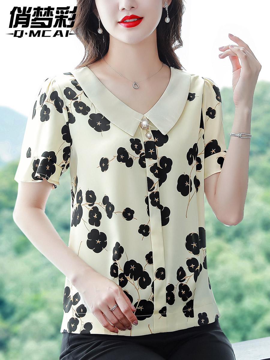 เสื้อชีฟอง เสื้อแฟชั่นสุภาพสตรีวัยผู้ใหญ่ มีไซต์ อก34นิ้ว-43นิ้ว