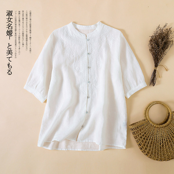 เสื้อลินิน แบบเสื้อสวยๆ เสื้อผ้าฝ้ายลินิน เสื้อเชิ้ตผ้าลินิน BY LININ