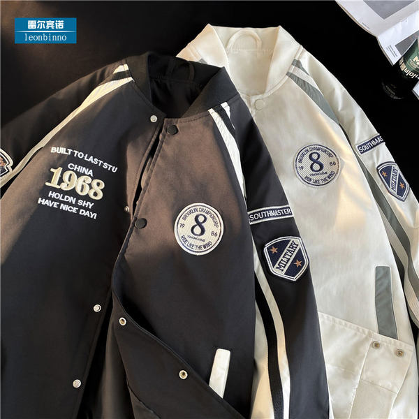 เสื้อแจ็คเก็ตเบสบอล เสื้อคลุม เสื้อแขนยาวสไตล์เกาหลี