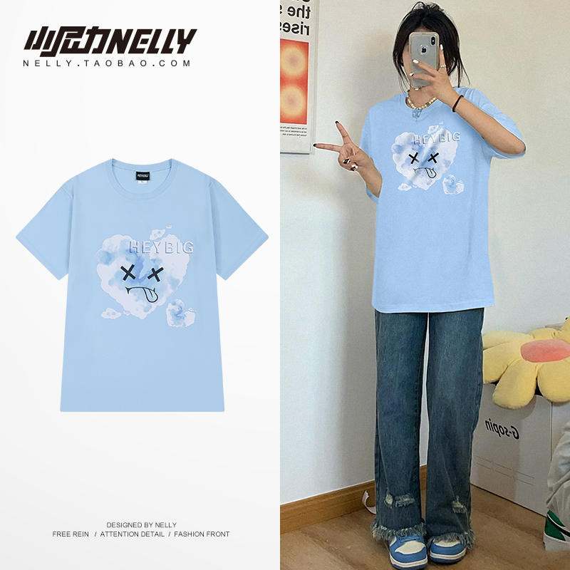 เสื้อยืดคอกลม ผู้ชาย เสื้อยืดผู้ชายเกาหลี เสื้อยืดเกาหลี แบรนด์ NELLY