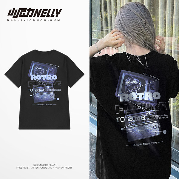 เสื้อยืดคอกลม ผู้ชาย เสื้อยืดผู้ชายเกาหลี เสื้อยืดเกาหลี แบรนด์ NELLY