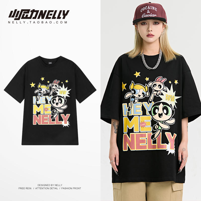 เสื้อยืดคอกลม ผู้ชาย เสื้อยืดผู้ชายเกาหลี เสื้อยืดเกาหลี แบรนด์ NELLY