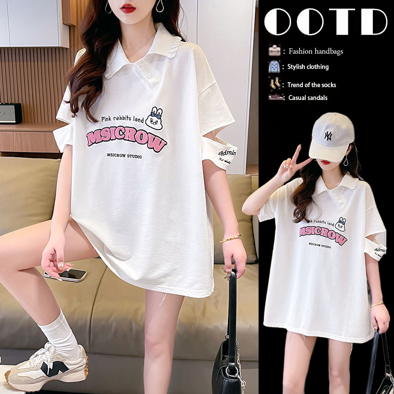 เสื้อยืดคนอ้วนแบบโอเวอร์ไซส์แบบ ulzzang fashion สนใจทักแชท
