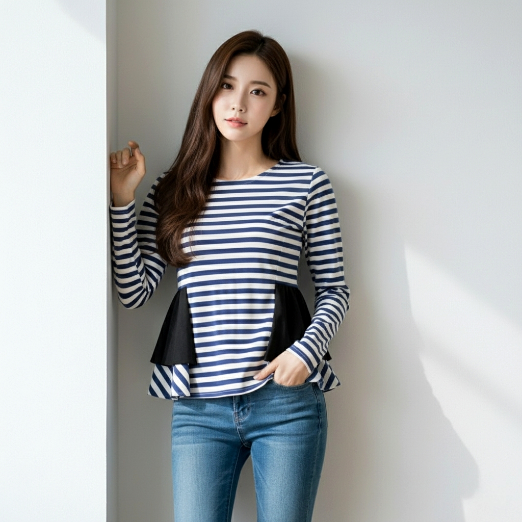 Blouse1804 เสื้อแฟชั่นแขนยาวแต่งระบาย ซิปหลังใส่ง่าย ผ้าไหมอิตาลีเนื้อดีนุ่มใส่สบาย งานสวยใส่เที่ยว/ใส่ทำงานได้ มี 4 สี น้ำเงิน, โอลด์โรส, เขียว, น้ำตาล