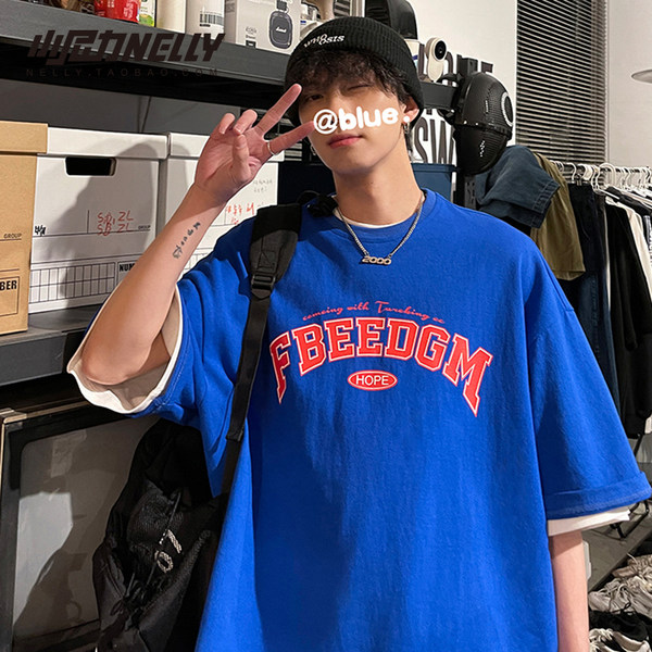เสื้อยืดคอกลม ผู้ชาย เสื้อยืดผู้ชายเกาหลี เสื้อยืดเกาหลี แบรนด์ NELLY