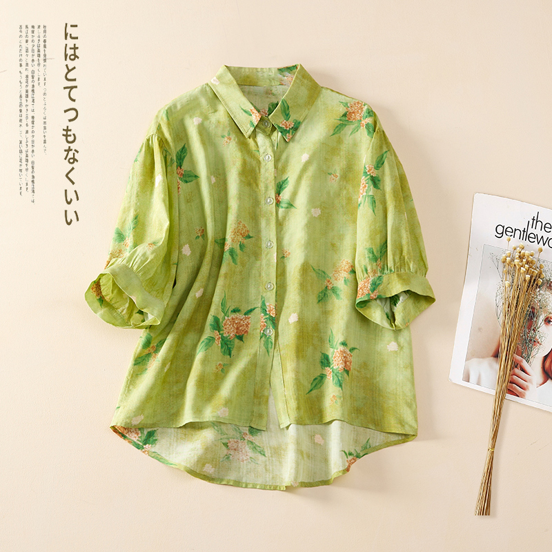 เสื้อลินิน เสื้อผ้าฝ้ายลินิน เสื้อเชิ้ตผ้าลินิน