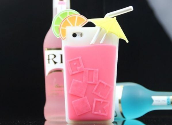 เคส iPhone 5s 5 5g 4s 4 4g เคส 3D เคส วิคตอเรีย ซีเคร็ท ซิลิโคน แท้ รูป แก้ว Cocktail สุดเก๋ แบบ สวย น่ารัก มาก ๆ ค่ะ 387539