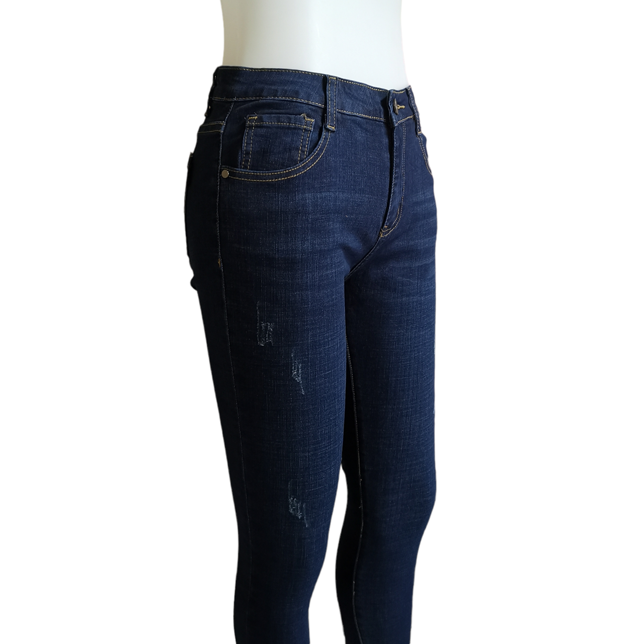 Jeans329 กางเกงยีนส์ขายาวทรงเดฟสีดาร์คบลู แฟชั่นนำเข้าเกรดพรีเมียม ผ้ายีนส์แท้ ยีนส์ยืดนิ่ม ผ้านุ่มน่าใส่ทรงสวยงานดี แมทช์กับอะไรก็เข้า