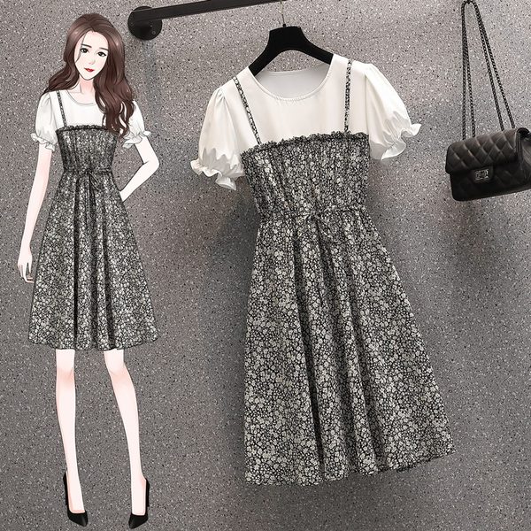 เดรสคนอ้วน เดรสสาวอวบ ชุดเดรสคนอ้วนวัยรุ่น BY PLUS SIZE Girl