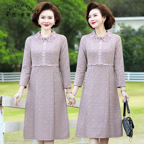 เดรสวัยผู้ใหญ่40-60ปี เดรสคุณแม่ ชุดเดรสทำงานวัยผู้ใหญ่ แบรนด์ MAMA DRESS
