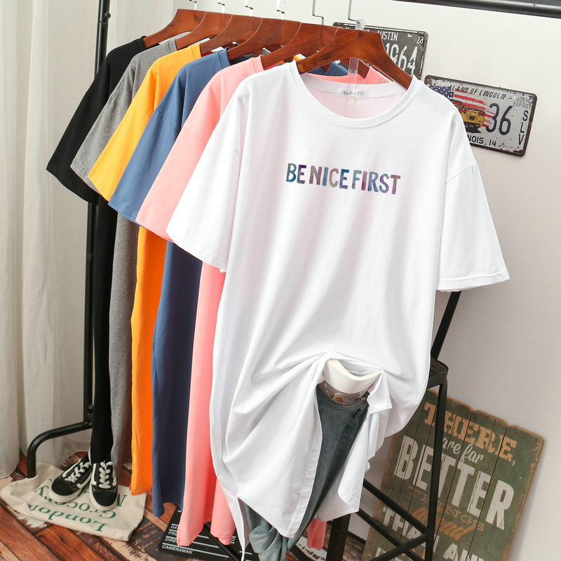 เดรสสไตล์เสื้อยืด S-3XL(อกเสื้อยืด 43- 51 นิ้ว)ใส่สบายๆอยู่บ้าน ใส่นอน