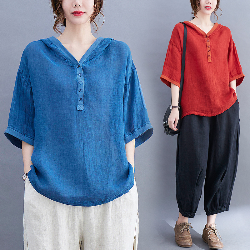 เสื้อลินิน เสื้อผ้าฝ้ายลินิน เสื้อเชิ้ตผ้าลินิน