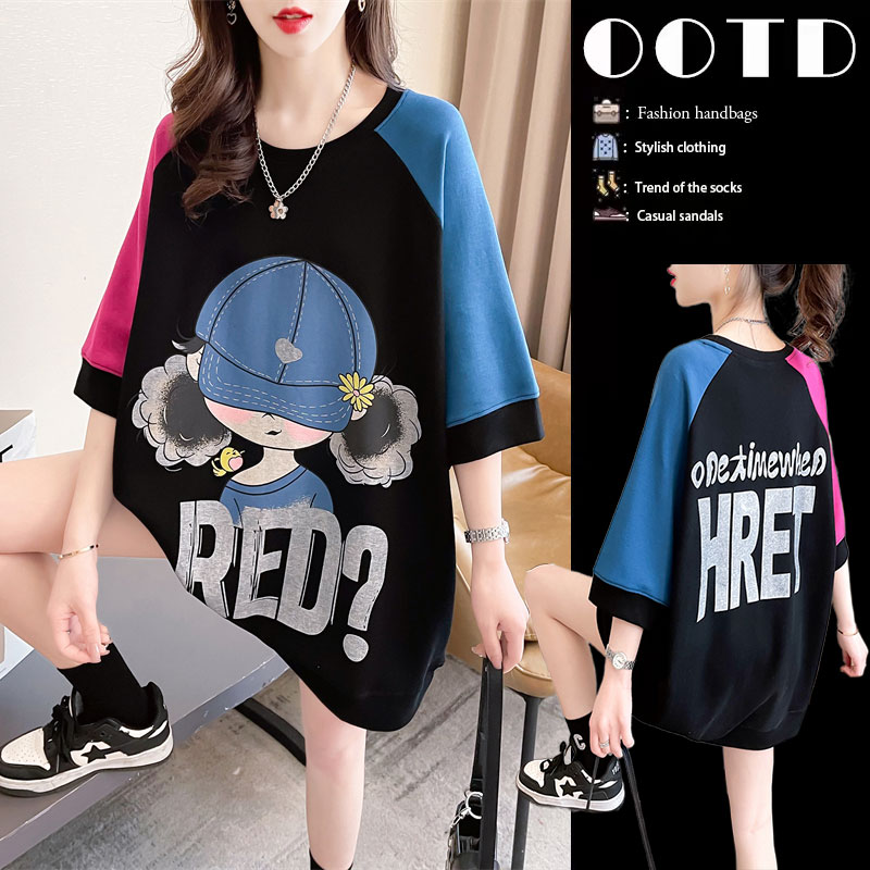 เสื้อยืดคนอ้วนแบบโอเวอร์ไซส์แบบ ulzzang fashion สนใจทักแชท