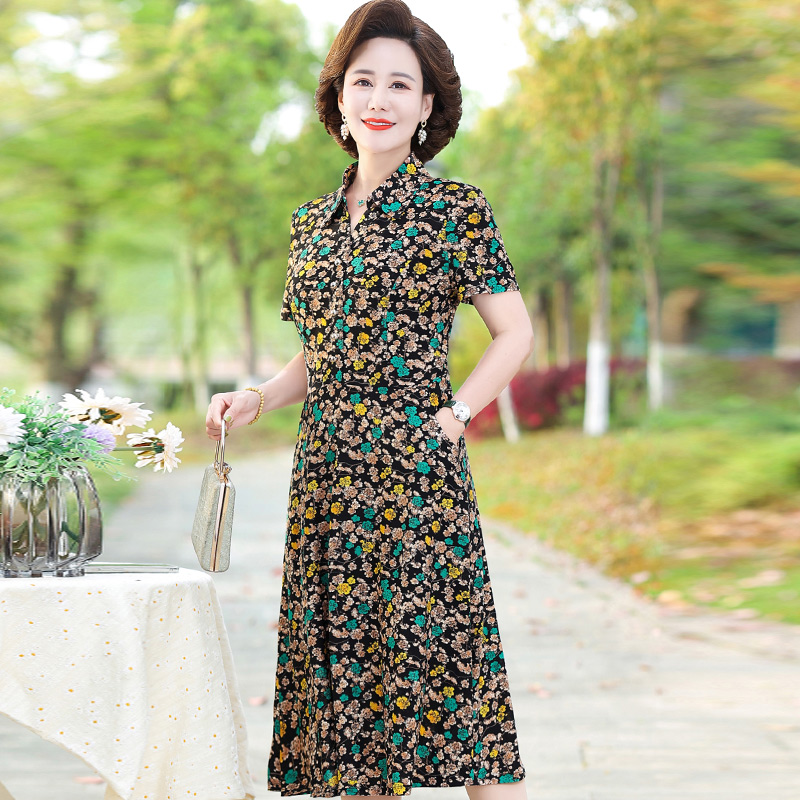 เดรสวัยผู้ใหญ่40-60ปี เดรสคุณแม่ ชุดเดรสทำงานวัยผู้ใหญ่ แบรนด์ MAMA DRESS