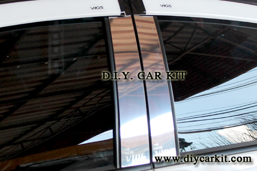 เสาประตูสแตนเลส แต่งรถ New Vios ปี 2013-2024