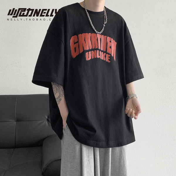 เสื้อยืดคอกลม ผู้ชาย เสื้อยืดผู้ชายเกาหลี เสื้อยืดเกาหลี แบรนด์ NELLY