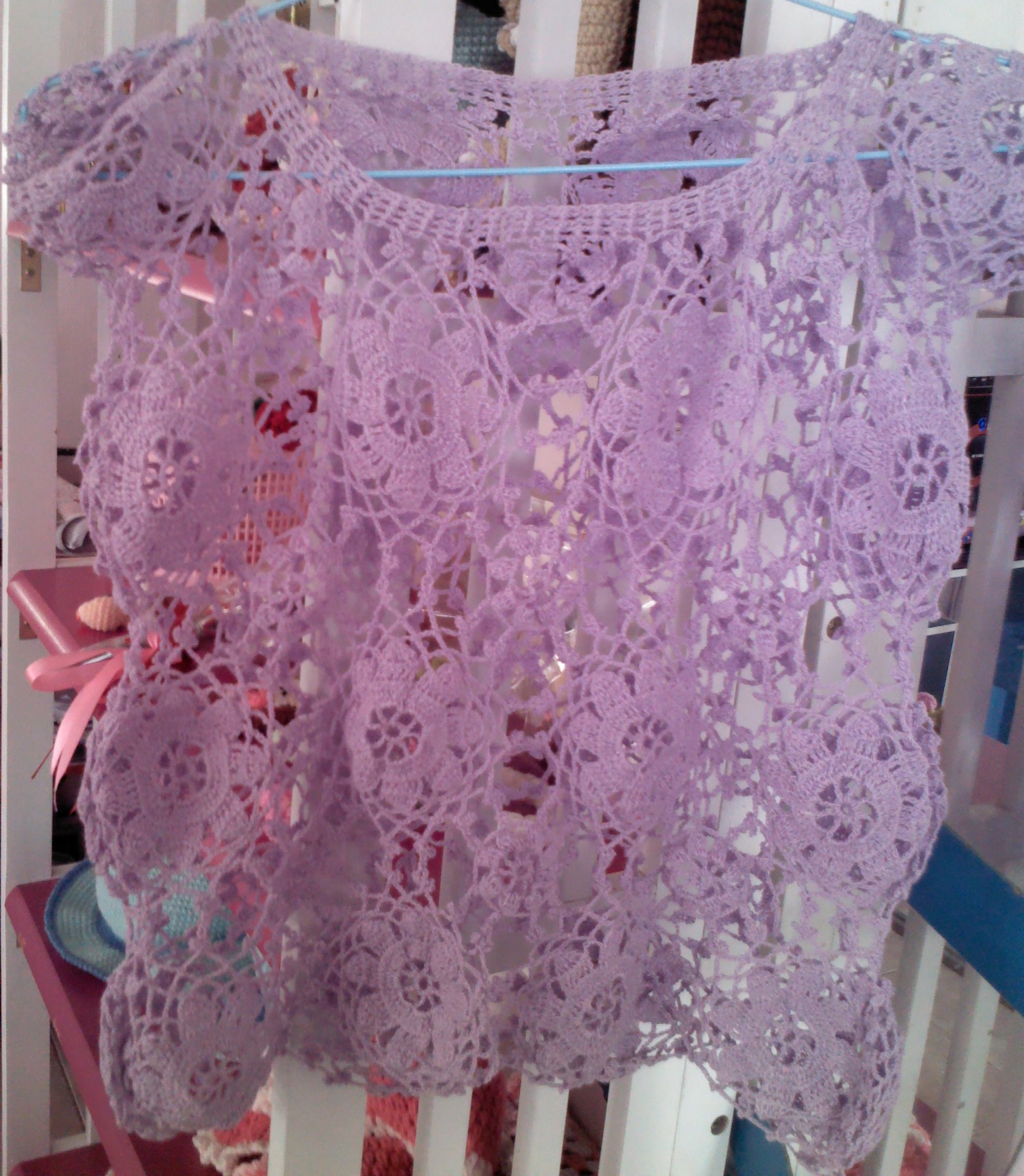 เสื้อถักม่วง