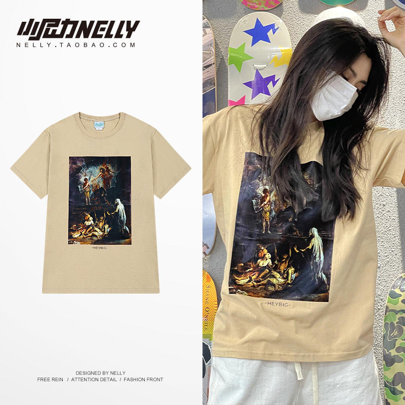 เสื้อยืดคอกลม ผู้ชาย เสื้อยืดผู้ชายเกาหลี เสื้อยืดเกาหลี แบรนด์ NELLY