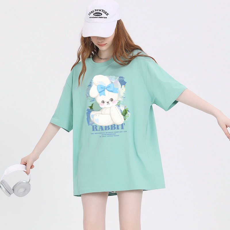 เสื้อผ้าวัยรุ่นเกาหลี เสื้อยืดวัยรุ่นผู้หญิง มีขนาด S M L XL