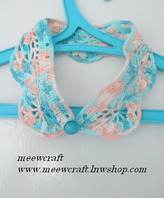 ปกเสื้อโครเชต์ รหัสCRR023 ขนาด2"x18.5"