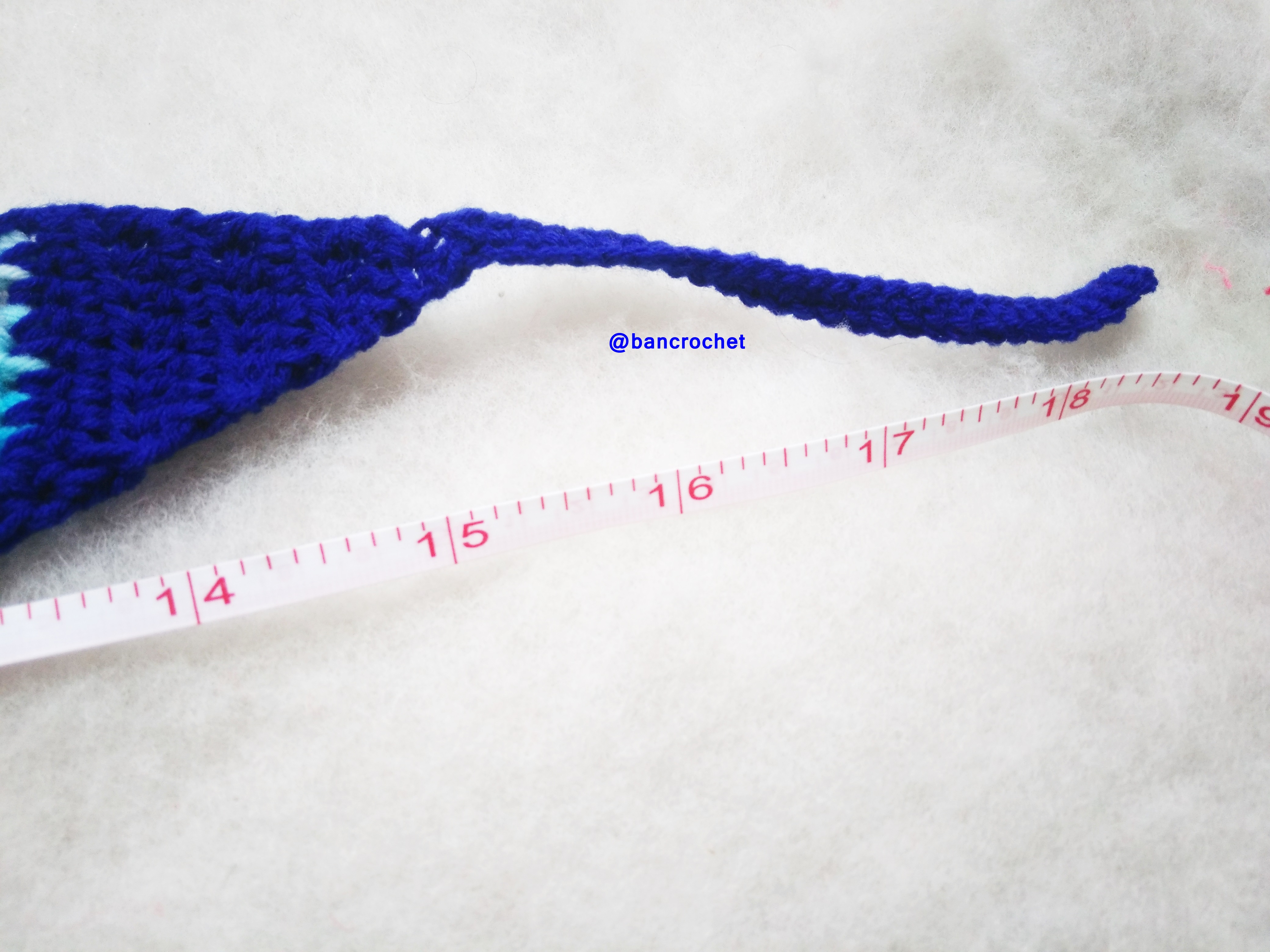 Bancrochet ที่คาดผมถักโครเชต์ crochet headband หลากสี 18 นิ้ว