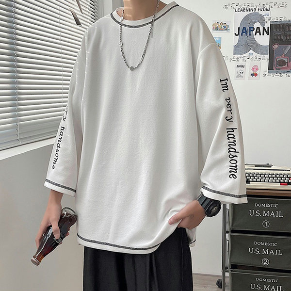 เสื้อยืดผู้ชายอ้วน S-5XL(อกเสื้อ39-51นิ้ว)