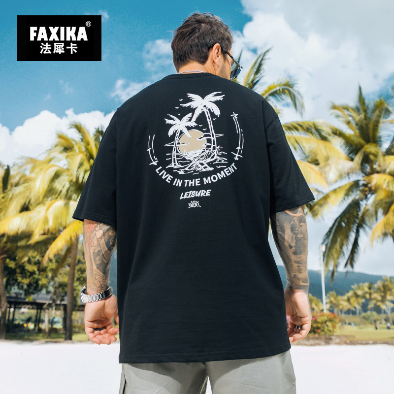 เสื้อยืดผู้ชายอ้วน S-5XL(อกเสื้อ39-51นิ้ว)