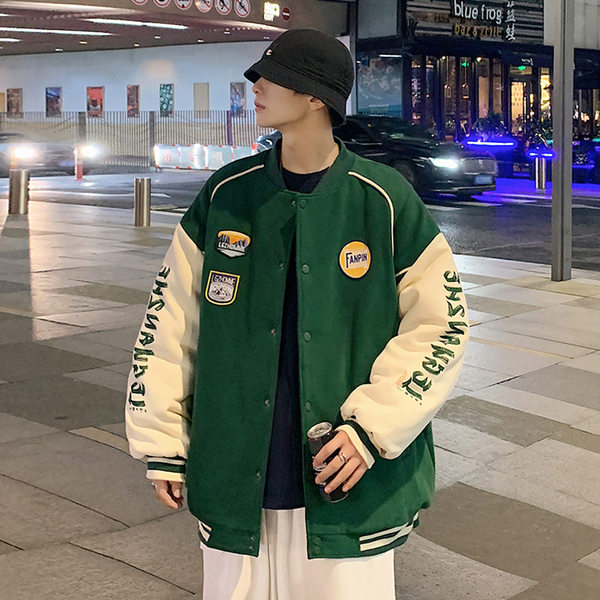 เสื้อแจ็คเก็ตเบสบอล เสื้อคลุม เสื้อแขนยาวสไตล์เกาหลี