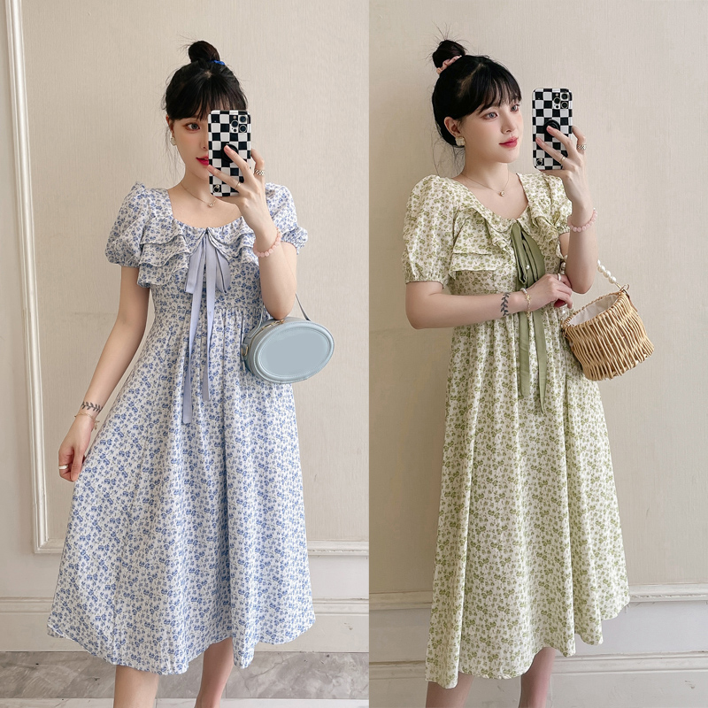 เดรสแขนสั้น มีไซส์ L-4XLอก 38-47 นิ้ว ใส่ได้ทั้งสาวหุ่นดีน่ารักจนถึงสาวอวบพลัสไซส์