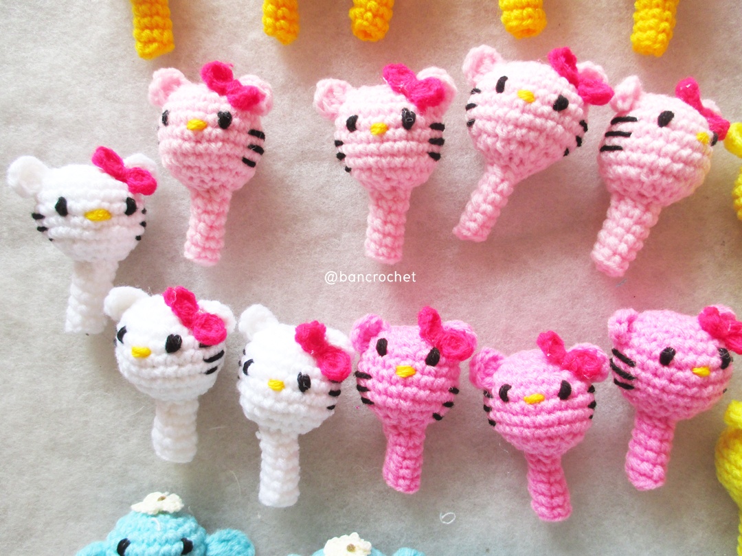 ที่ครอบหัวดินสอ ตุ๊กตาคิตตี้ (pencil cover) ชมพู 2 นิ้ว