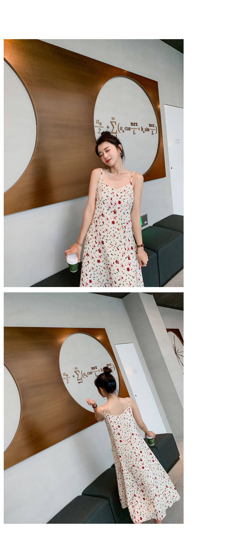 Dress4638 เดรสยาวสายเดี่ยวผ้าชีฟองเนื้อหนาเกรดพรีเมียมลายดอกไม้ ซิปข้าง มีซับในเนื้อหนาอย่างดี สายบ่าปรับระดับได้ งานดีทรงดีผ้าทิ้งตัวพริ้วสวยไม่ยับง่ายไม่ต้องรีดหลังซัก งานสวยเหมือนราคาหลักพัน ทรงนี้ใส่ได้เรื่อยๆ ชุดเดียวเอาอยู่