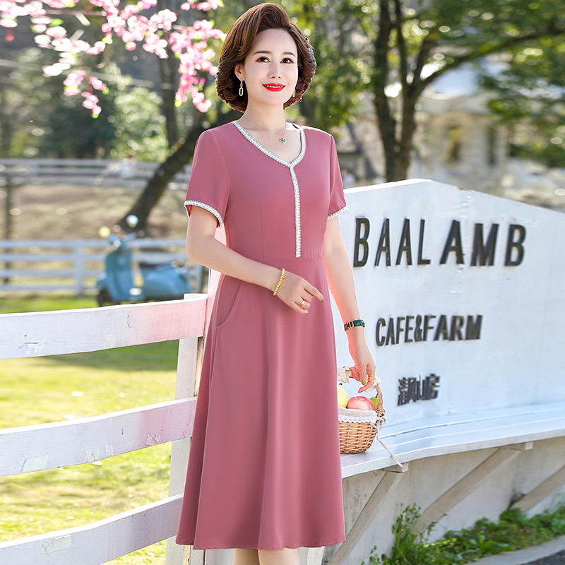 เดรสวัยผู้ใหญ่40-60ปี เดรสคุณแม่ ชุดเดรสทำงานวัยผู้ใหญ่ แบรนด์ MAMA DRESS