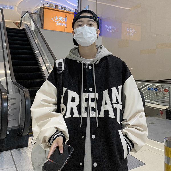 เสื้อแจ็คเก็ตเบสบอล เสื้อคลุม เสื้อแขนยาวสไตล์เกาหลี