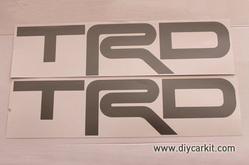 สติ๊กเกอร์ TRD สีเทา